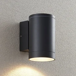 Lucande udendørs væglampe Thomke, 1 lyskilde, antracit aluminium