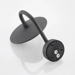 Lucande udendørs væglampe Zamalino, 31 cm, antracit, sensor