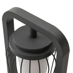 Lucande vejlampe Chandan, 90 cm, antracit, aluminium