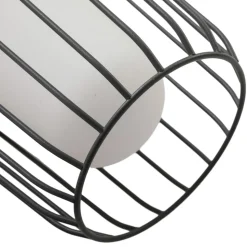 Lucande vejlampe Chandan, 100 cm, sort, aluminium