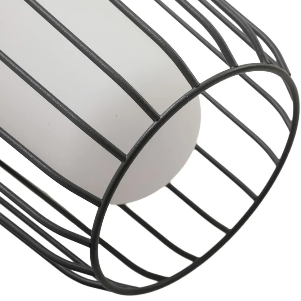 Lucande vejlampe Chandan, 100 cm, sort, aluminium