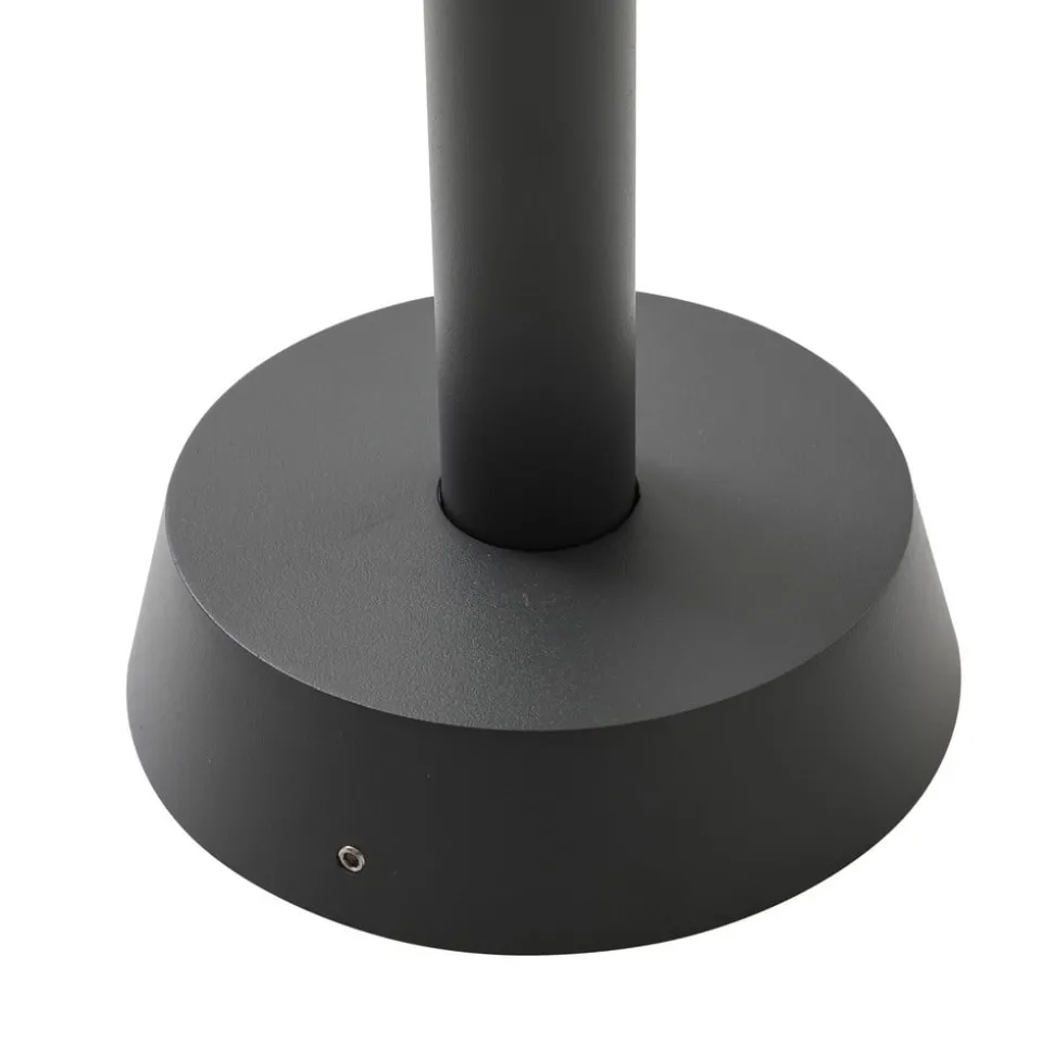 Lucande vejlampe Chandan, 100 cm, sort, aluminium