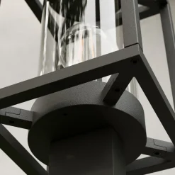 Lucande vejlampe Ferda, 100 cm, antracit, IP44