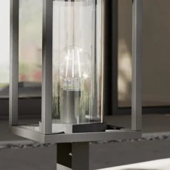 Lucande vejlampe Ferda, 60 cm, antracit, IP44