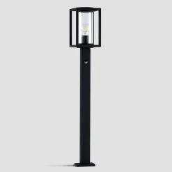 Lucande vejlampe Ferda, 100 cm, sensor, antracit, IP44