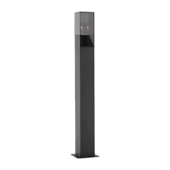 Lucande vejlampe Fiola, 80 cm, antracit, IP54