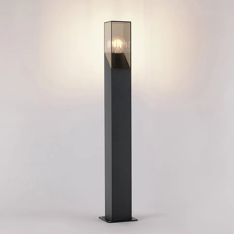 Lucande vejlampe Fiola, 80 cm, antracit, IP54