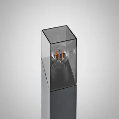 Lucande vejlampe Fiola, 80 cm, antracit, IP54