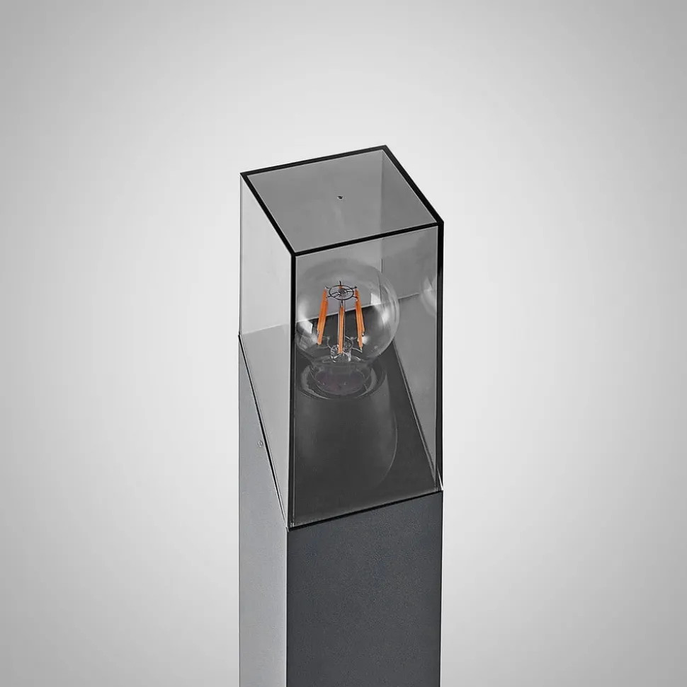 Lucande vejlampe Fiola, 80 cm, antracit, IP54