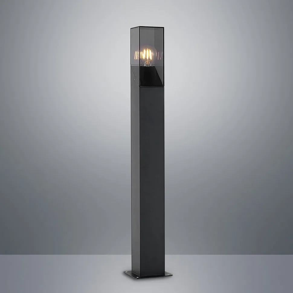 Lucande vejlampe Fiola, 80 cm, antracit, IP54