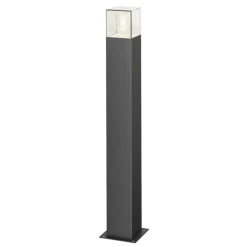 Lucande vejlampe Keke, højde 70 cm, antracit, aluminium