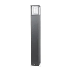 Lucande vejlampe Klemens, 90 cm, antracit, metal, E27