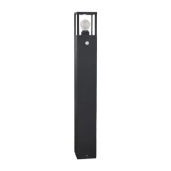 Lucande vejlampe Klemens, 90 cm, sensor, antracit, E27
