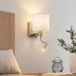 Lucande væglampe Brinja, 45 cm, drejelig, læselampe, E27