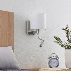 Lucande væglampe Brinja, 45 cm, drejelig, læselampe, E27