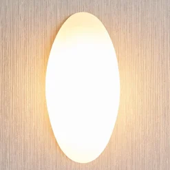 Lucande væglampe Jemima, 24 cm, glas, elliptisk