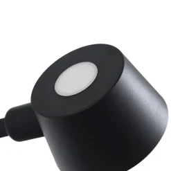 Lucande væglampe Silka, sort, metal, 9,5 cm høj