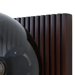 Lucande væglampe Veloura, højde 30 cm, glas, træ, USB