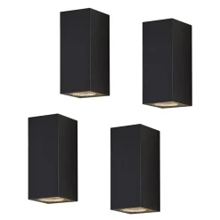 Lucande vægspot Lavina, 17 cm, antracit, 2 lyskilder, 4 stk