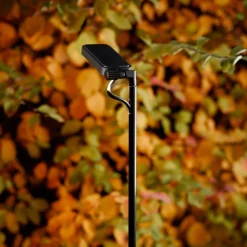 Luceplan LED-vejlampe Flia, 120 cm høj, sort, plast