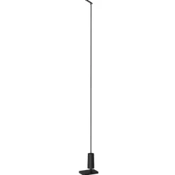 Luceplan LED-vejlampe Flia, 120 cm høj, sort, plast