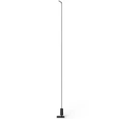 Luceplan LED-vejlampe Flia, 180 cm høj, sort, plast