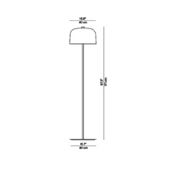 Luceplan Zile gulvlampe, mat sort