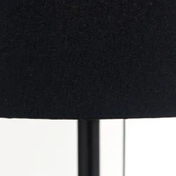 Ludwig bordlampe med USB-port, sort