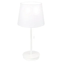 Ludwig bordlampe med USB-port, hvid