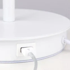 Ludwig bordlampe med USB-port, hvid