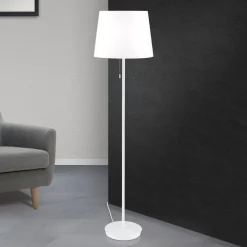 Ludwig gulvlampe i tekstil, hvid