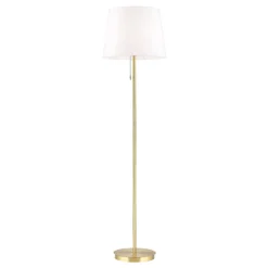 Ludwig tekstilgulvlampe, antik messing