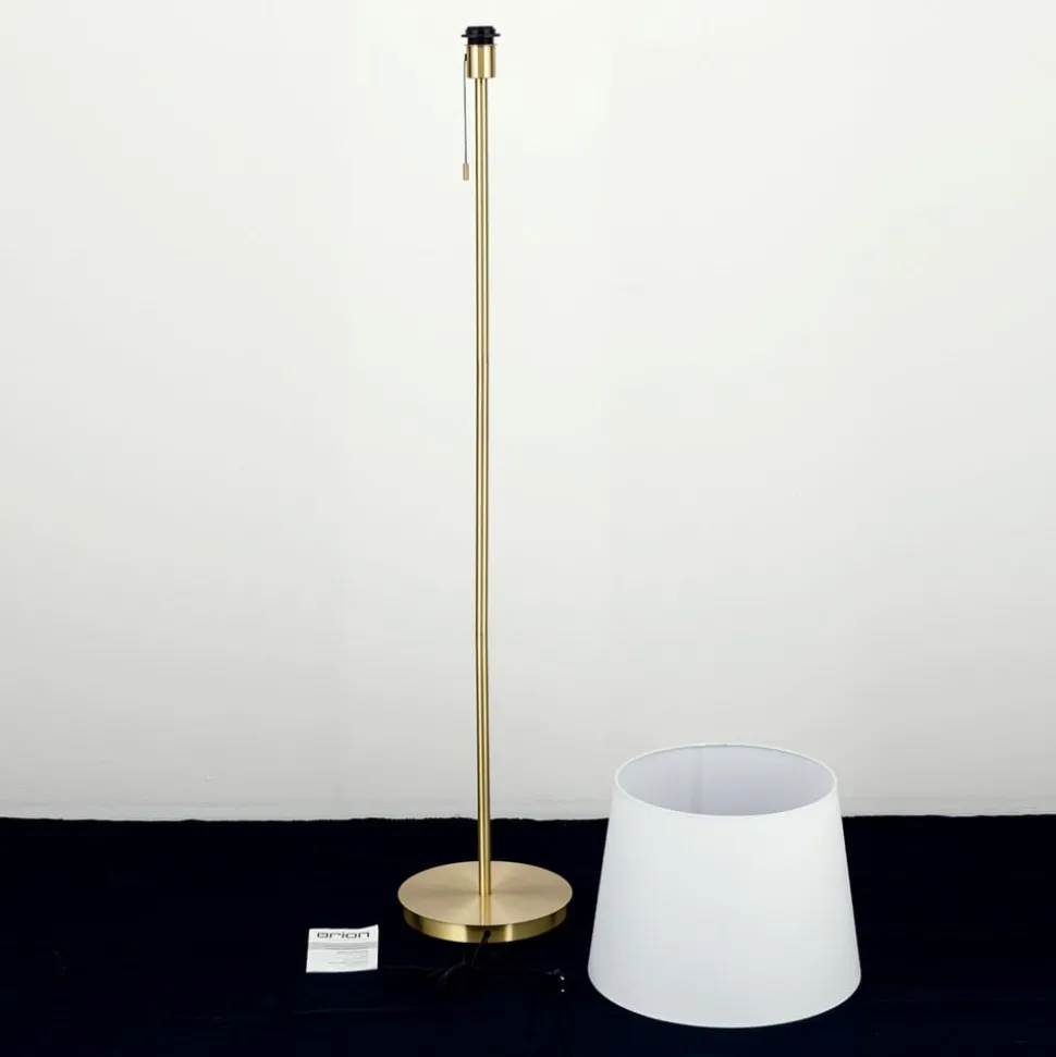 Ludwig tekstilgulvlampe, antik messing