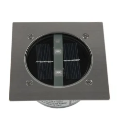 Lugo LED nedgravningsspot, IP44, 10,5 x 10,5 cm