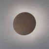 Luna væglampe, brun, indirekte lys, Ø 30 cm, stål