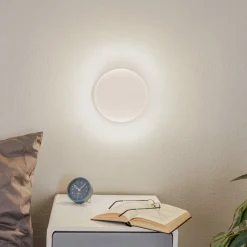 Lunia New væglampe, hvid, Ø 20 cm