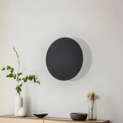 Lunia New væglampe, sort, Ø 30 cm