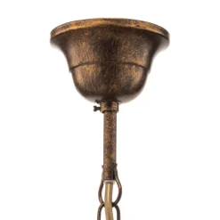 Lysekrone Botte i metal med 5 lyskilder, bronze