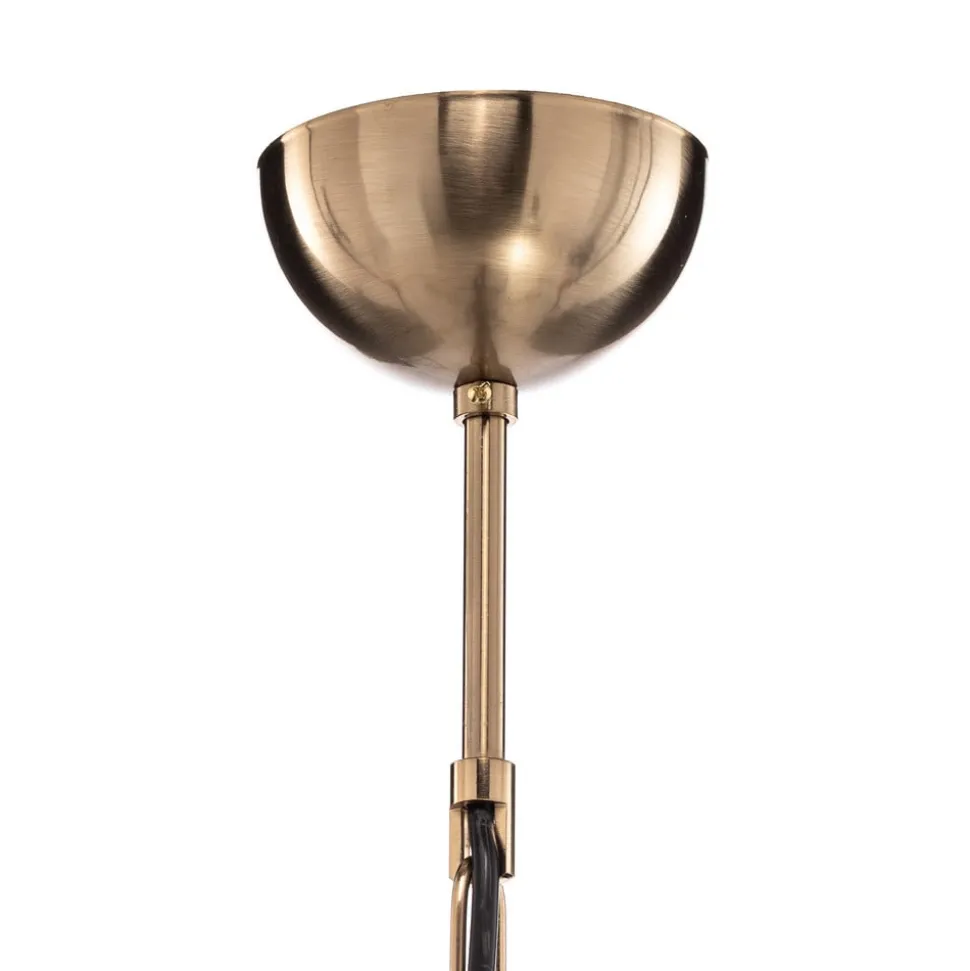 Lysekrone Castro, antik messing, 5 lyskilder