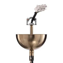 Lysekrone Castro, antik messing, 5 lyskilder