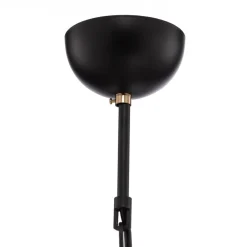 Lysekrone Dofa, messing antik/sort 6 lyskilder
