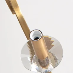 Lysekrone Elizabeth Ø80cm metal/krystal 8flg. antik guld