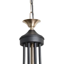 Lysekrone Ferra, messing antik, 8 lyskilder