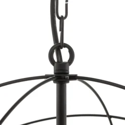 Lysekrone Globe med 5 lyskilder, sort