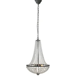 Lysekrone GRÄNSÖ, sort, IP20, Ø 50 cm