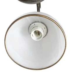 Lysekrone Korfu, 3 lyskilder, antik guldfarve, Ø 68 cm