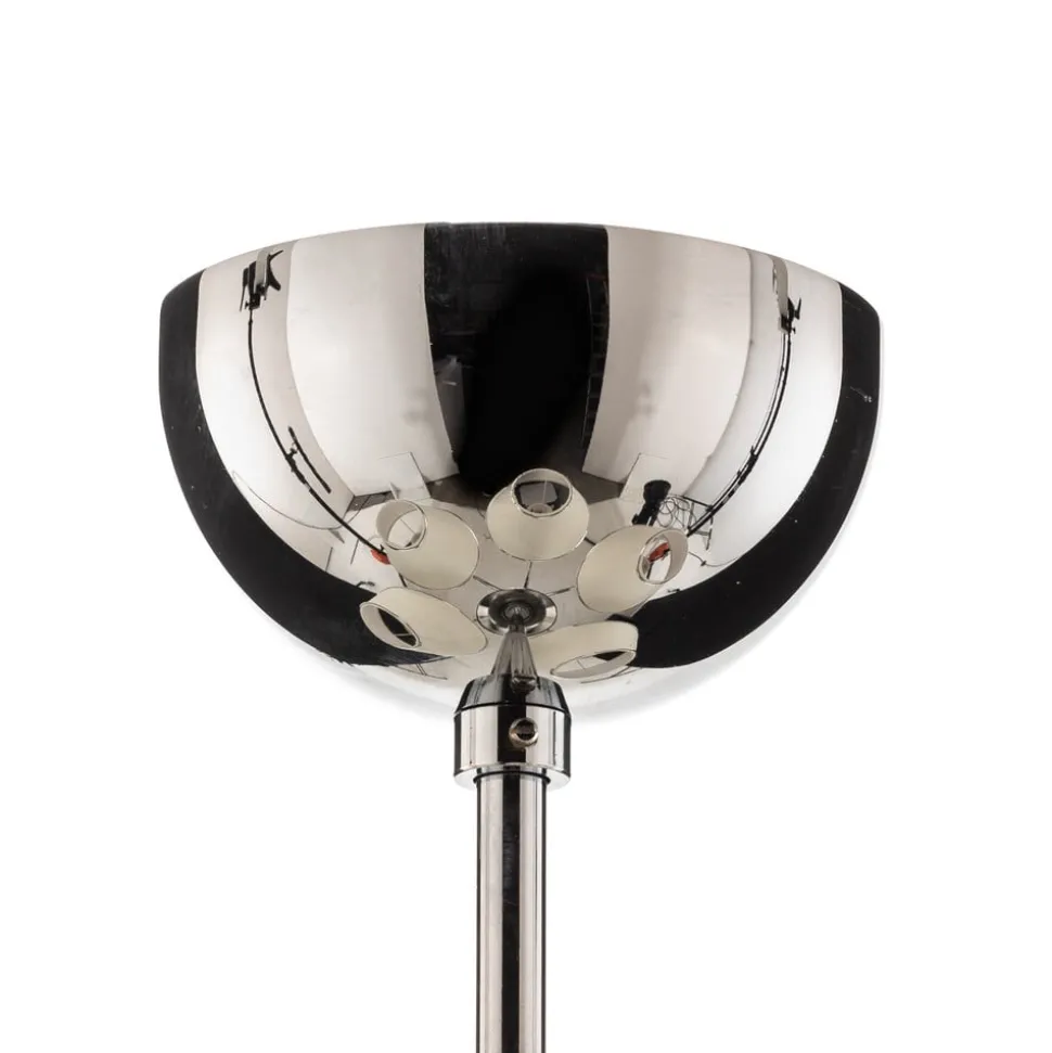 Lysekrone London krom/creme, 5 lyskilder
