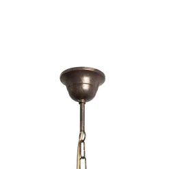Lysekrone Milvia, 5 lyskilder, bronzefarvet, metal