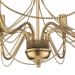 Lysekrone Tori 6, 6 lyskilder, guld