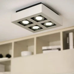 4 lyskilder LED-loftlampe Loke